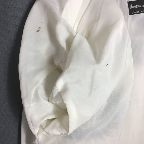 Vintage M L Mohair Wool LINED Handmade Shaggy Cardigan Sweater Mushrooms NORWAY - Picture 12 of 12